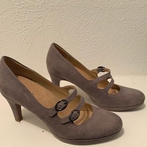 SUPER COMFY Mary Janes, neutral - size 6.5